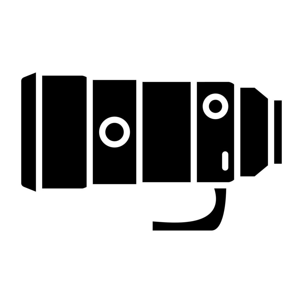 Camera Lens Icon Style vector