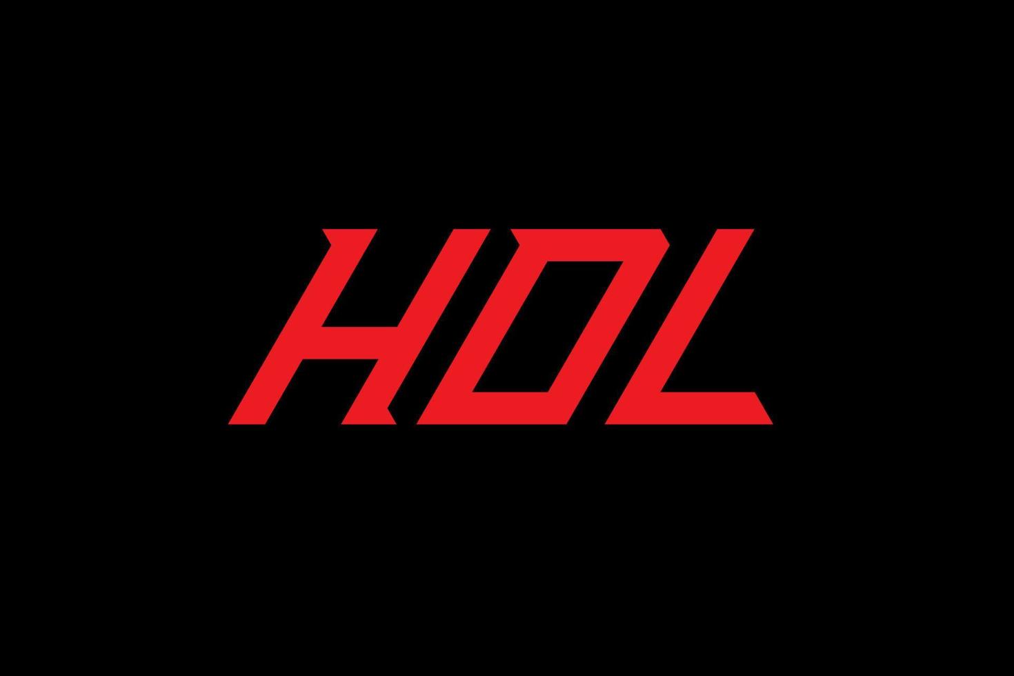 diseño de logotipo de letra y alfabeto hdl vector