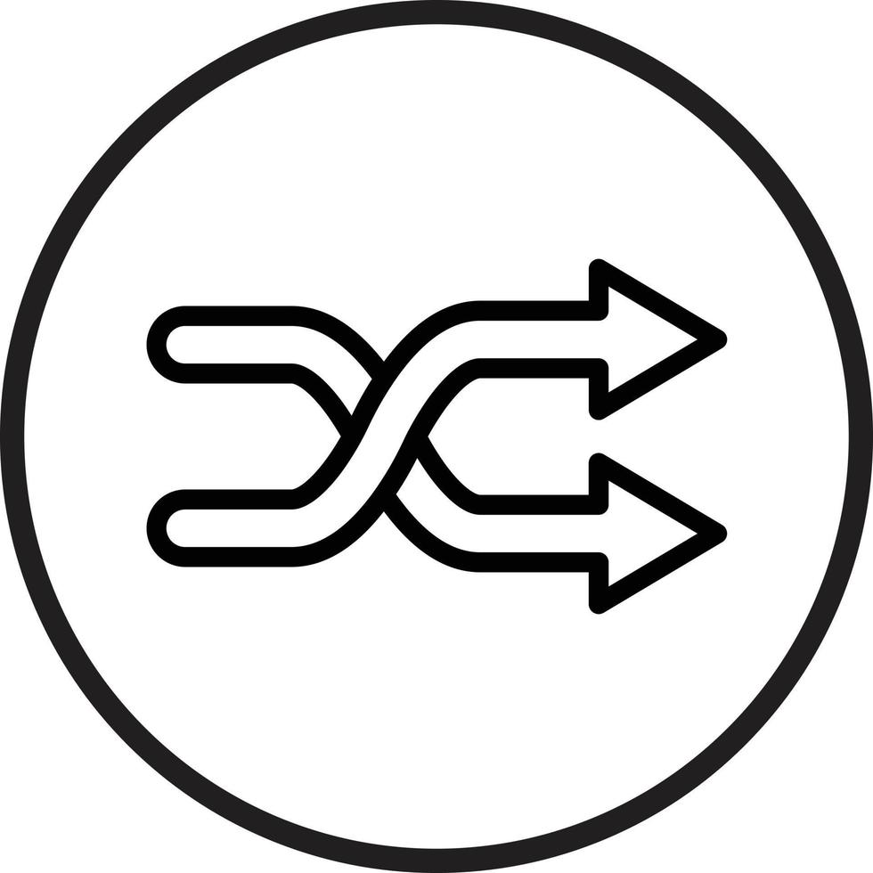 Shuffle Icon Style vector