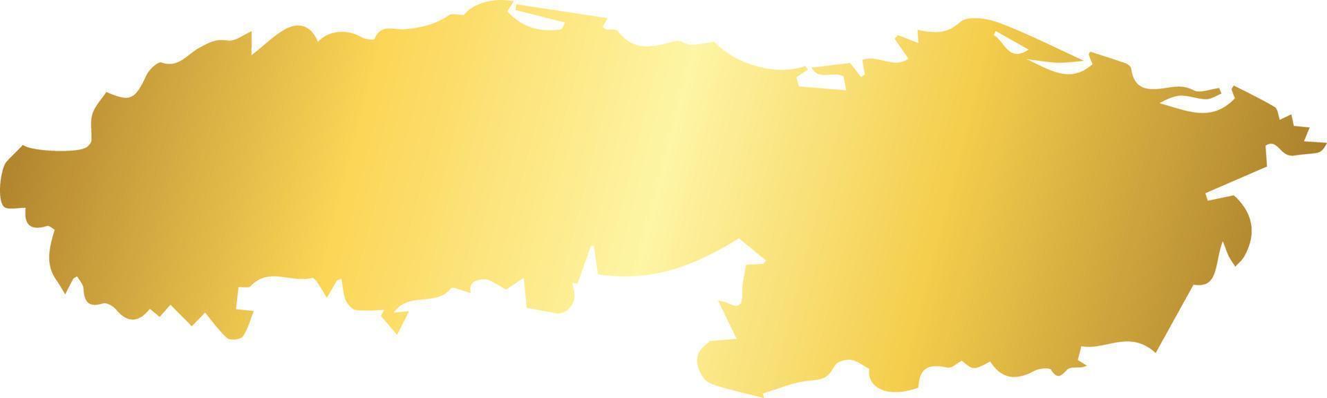 Gold Brush Stroke Design Element vector