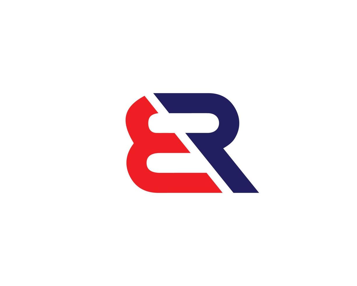 ER RE logo design vector template