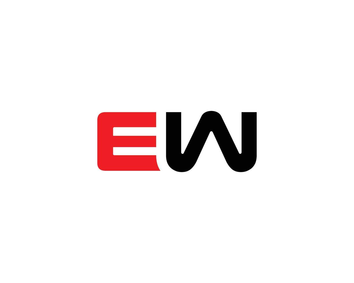 EW WE Logo design vector template