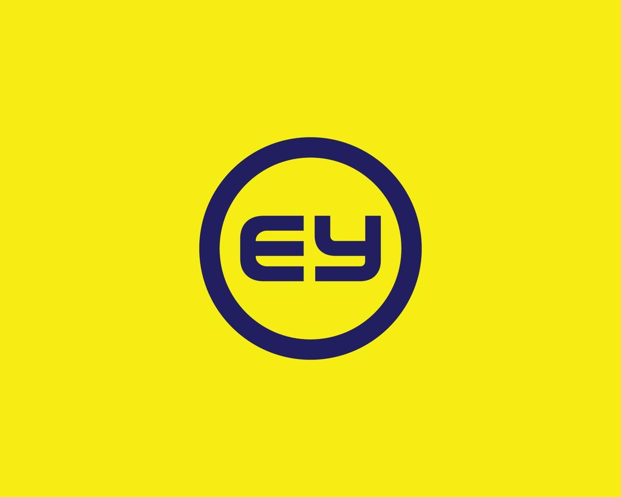 EY YE Logo design vector template