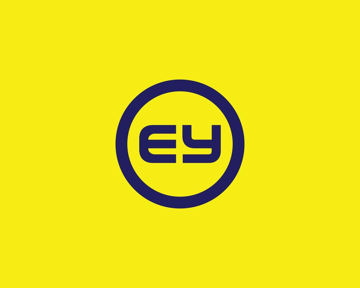 plantilla de vector de diseño de logotipo ey ye