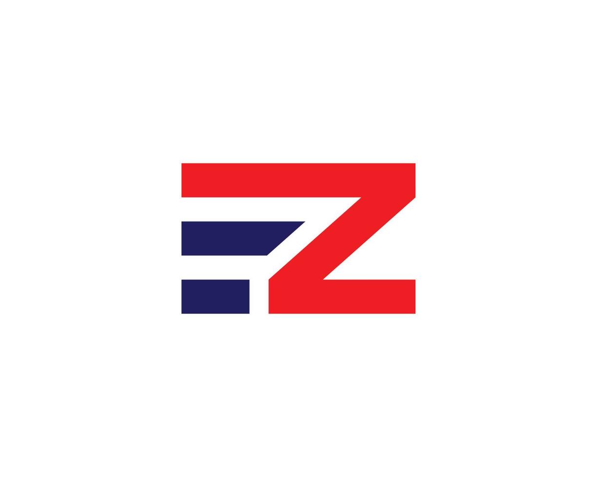 EZ ZE logo design vector template