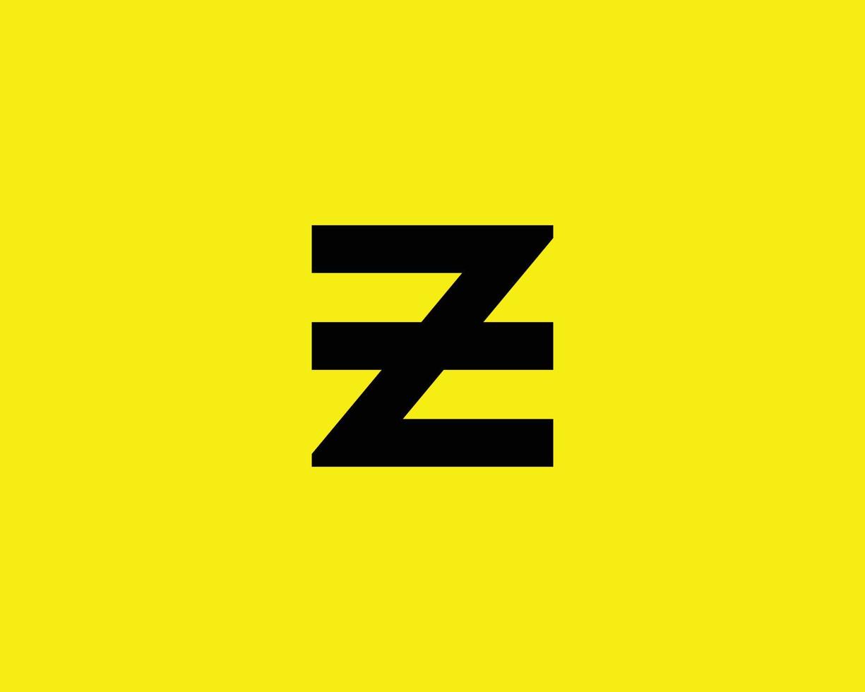 plantilla de vector de diseño de logotipo ez ze