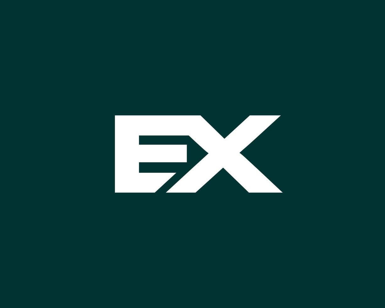 EX XE logo design vector template