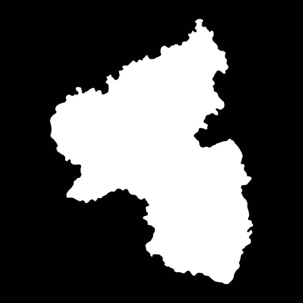 Rhineland Palatinate state map. Vector illustration.