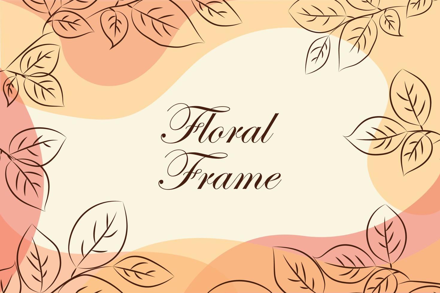 fondo floral dibujado a mano vintage para monogramas, invitaciones, tarjetas, etiquetas, pascua, primavera, adornos de diseño de verano ilustración vectorial. vector