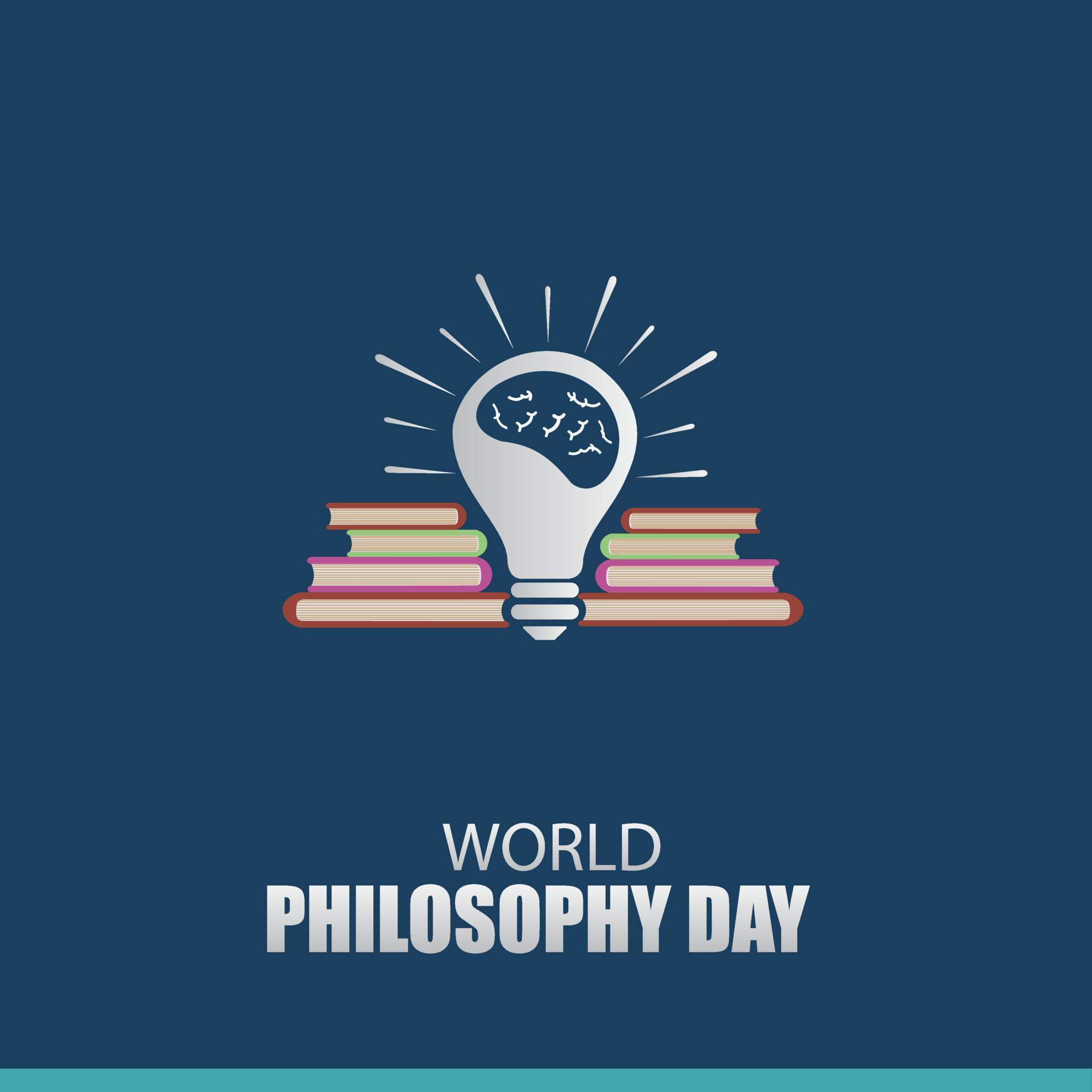 Vector Illustration of World Philosophy Day. Simple and Elegant Design 13708818 Vector Art at