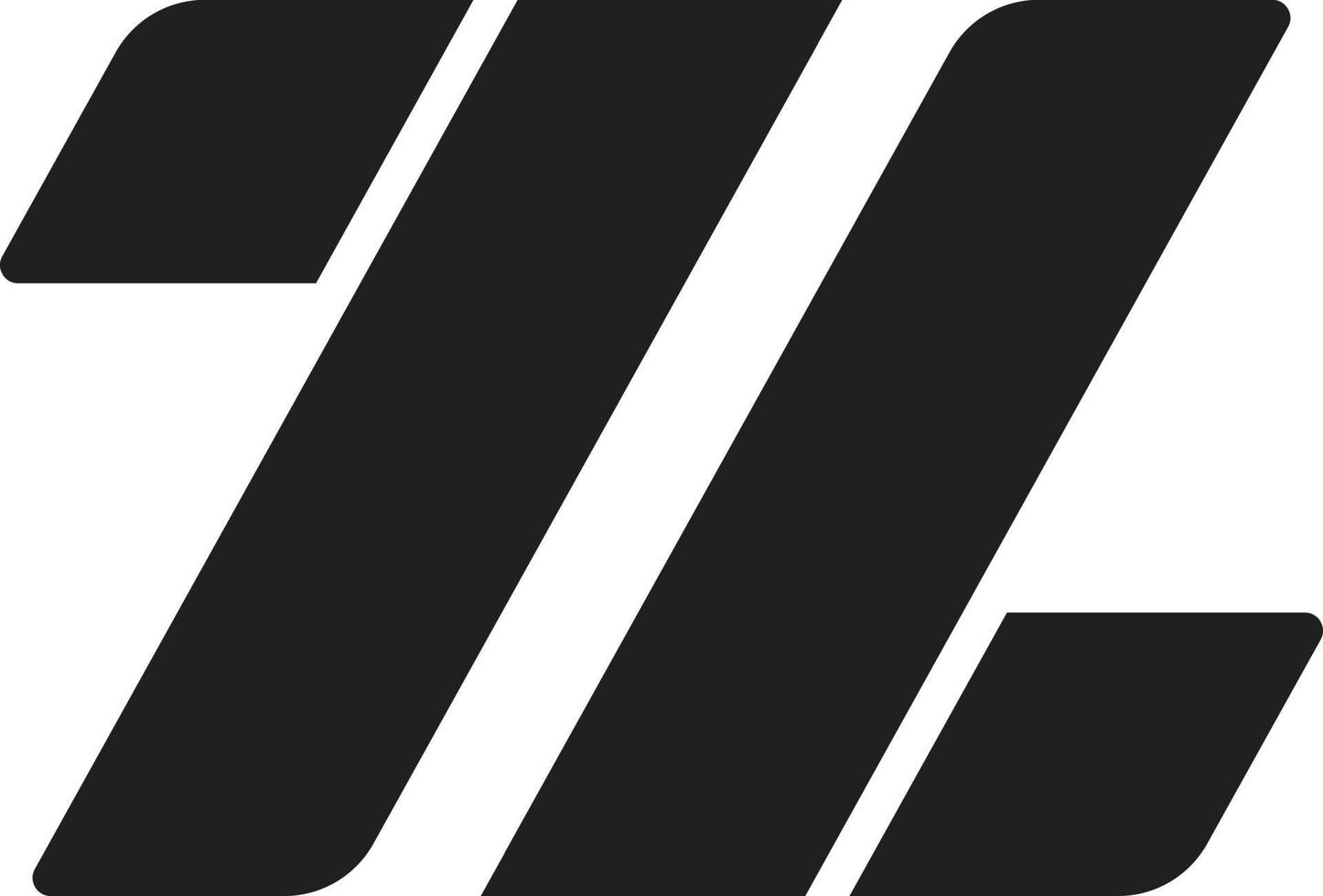 ilustración abstracta del logotipo de la letra z en un estilo moderno y minimalista vector