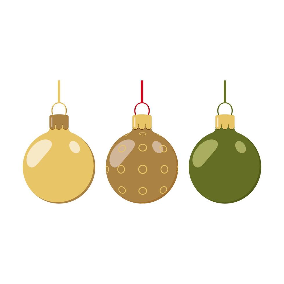 globos de colores navideños para decorar postales pancartas carteles vector
