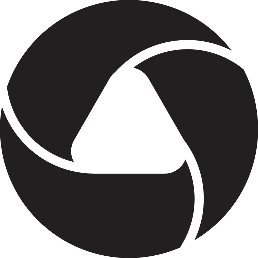 Abstract circle logo with holes illustration in trendy and minimal style vector