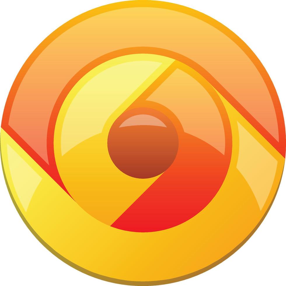 Abstract overlapping circle logo illustration in trendy and minimal style vector