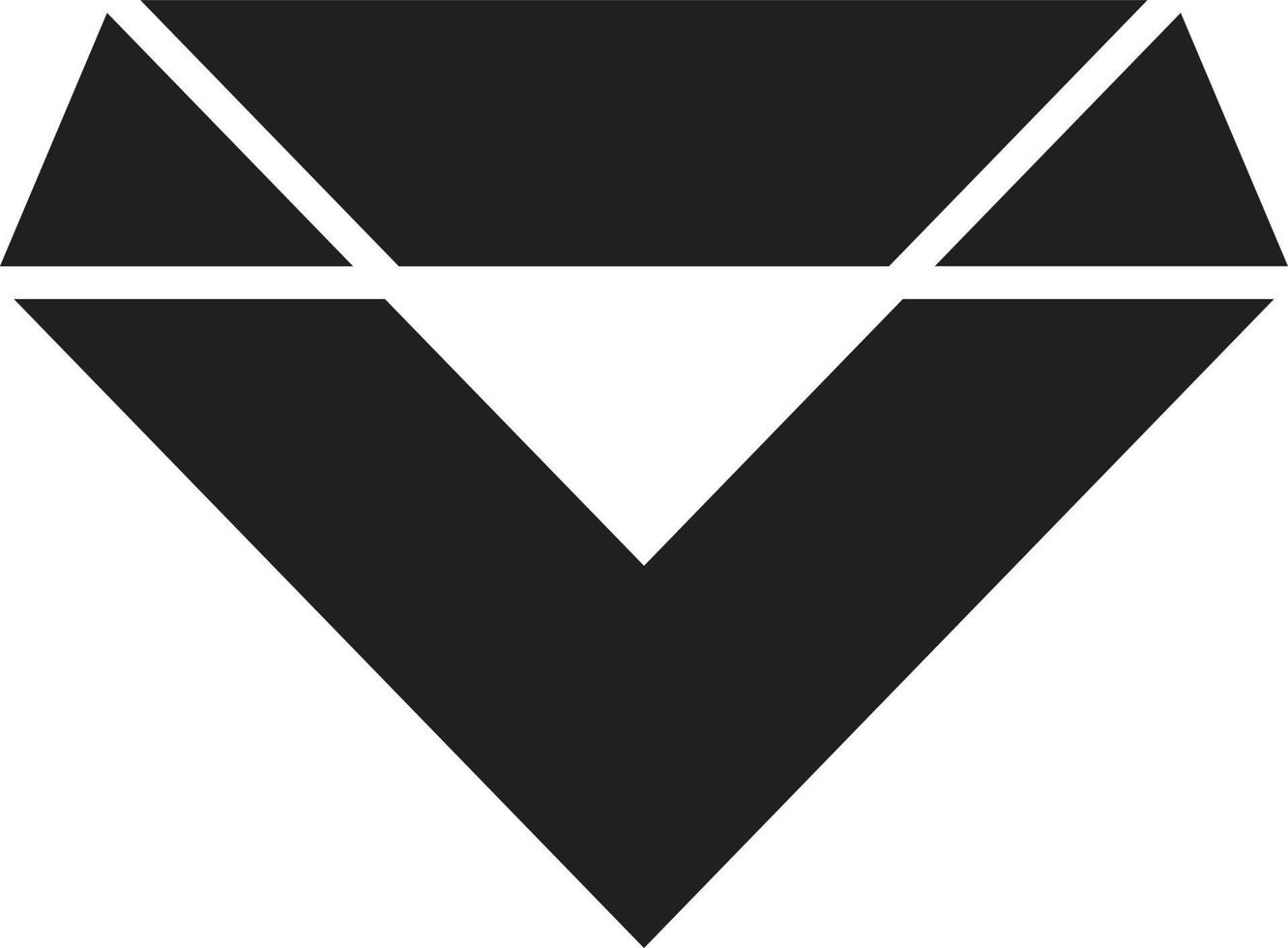 Abstract diamond logo illustration in trendy and minimal style vector