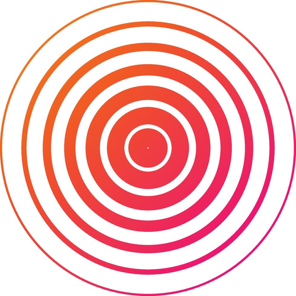 Abstract color halftone circle logo illustration in trendy and minimal style vector