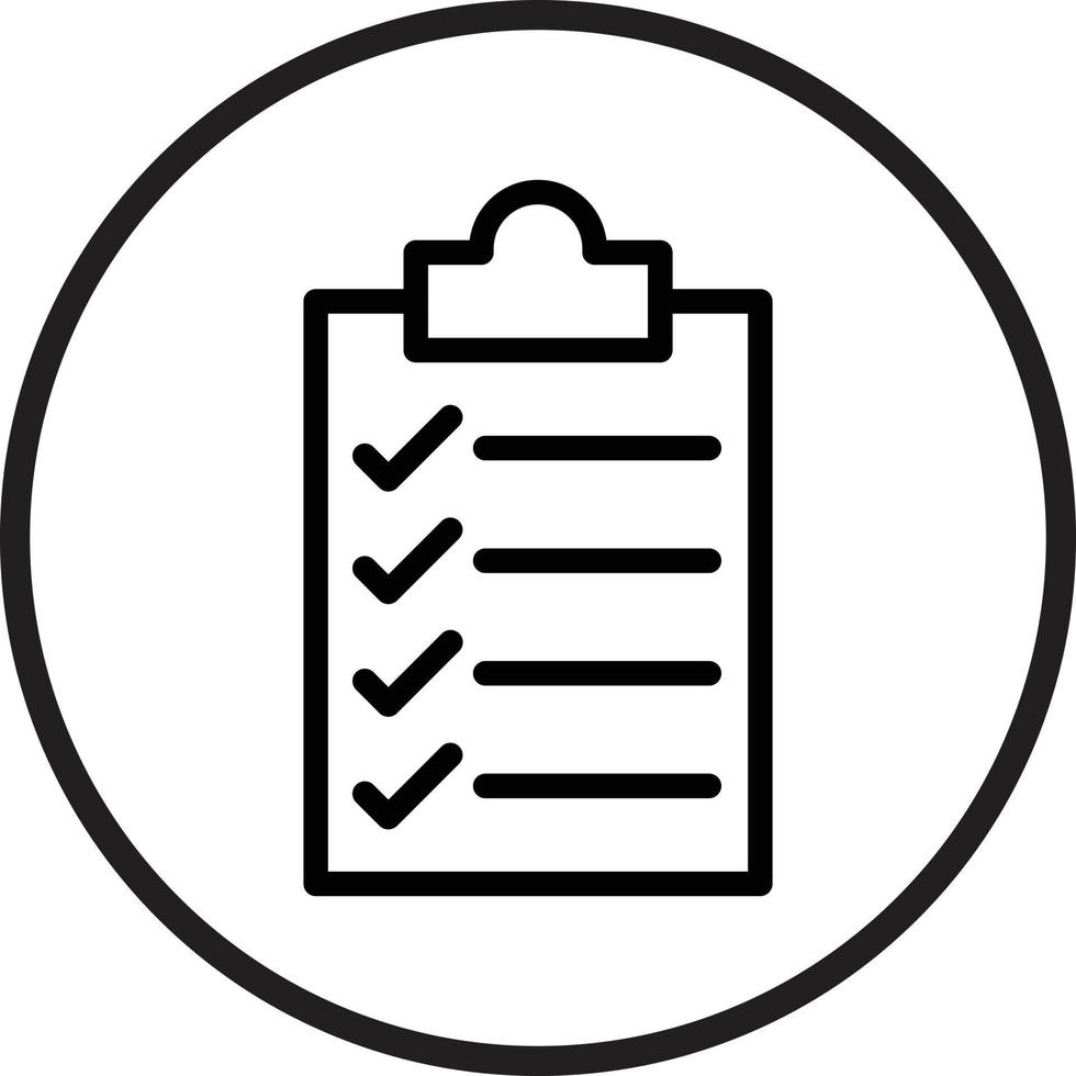 checklist Icon Style vector