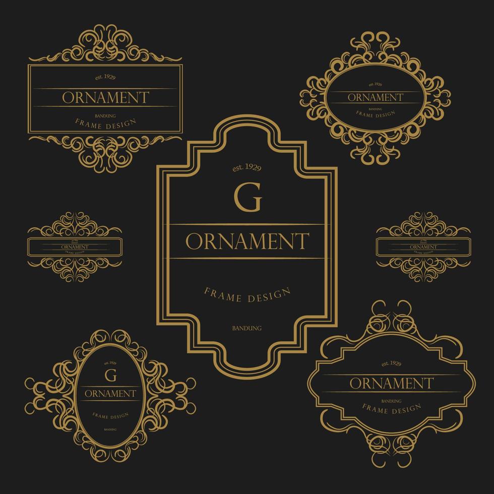 Luxury frames vector
