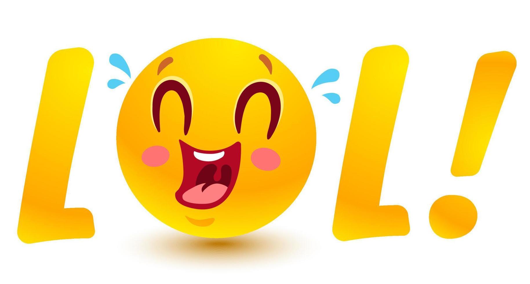 Funny emoji in kawaii style vector