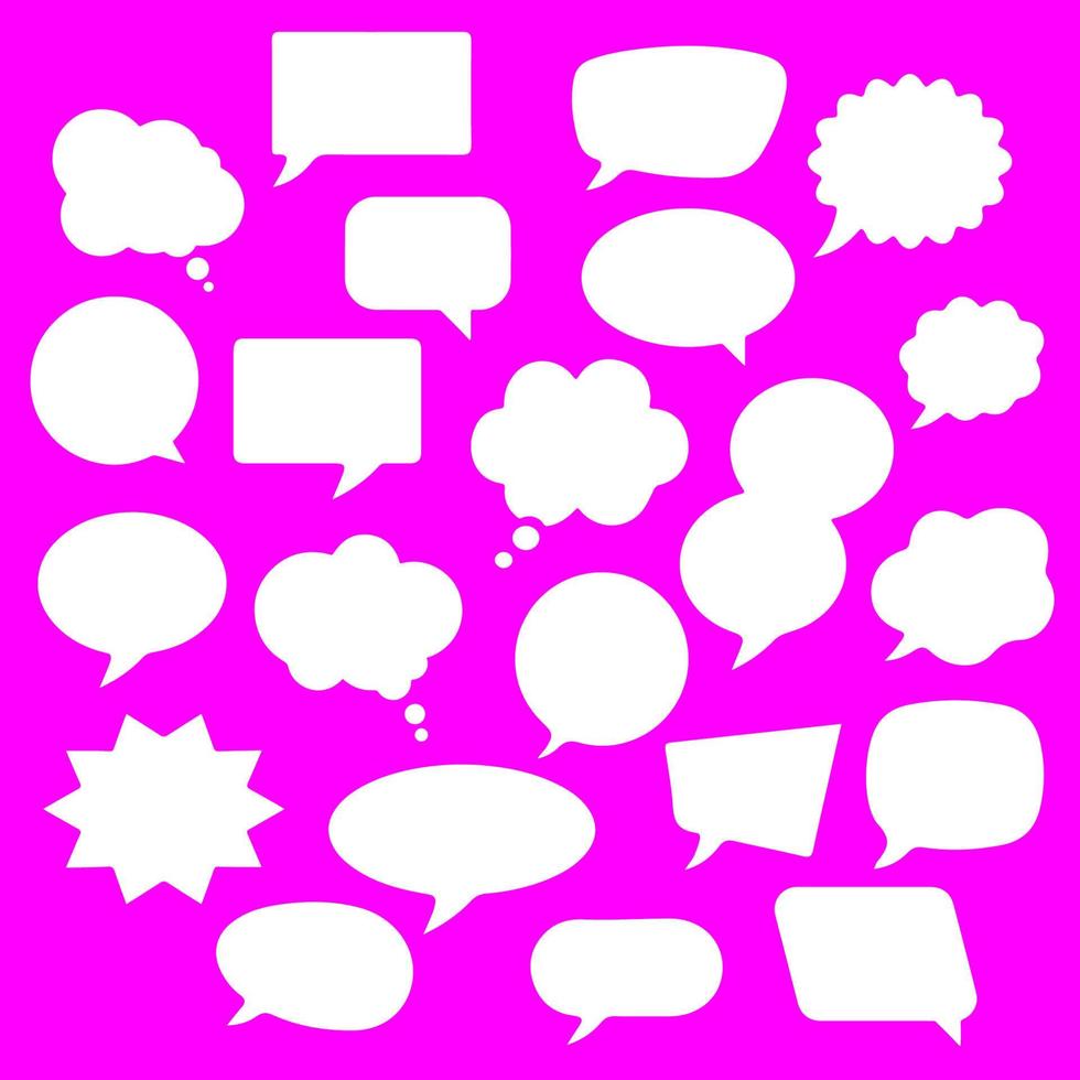 Set of speech bubbles. Speech bubbles for comics and text. vector
