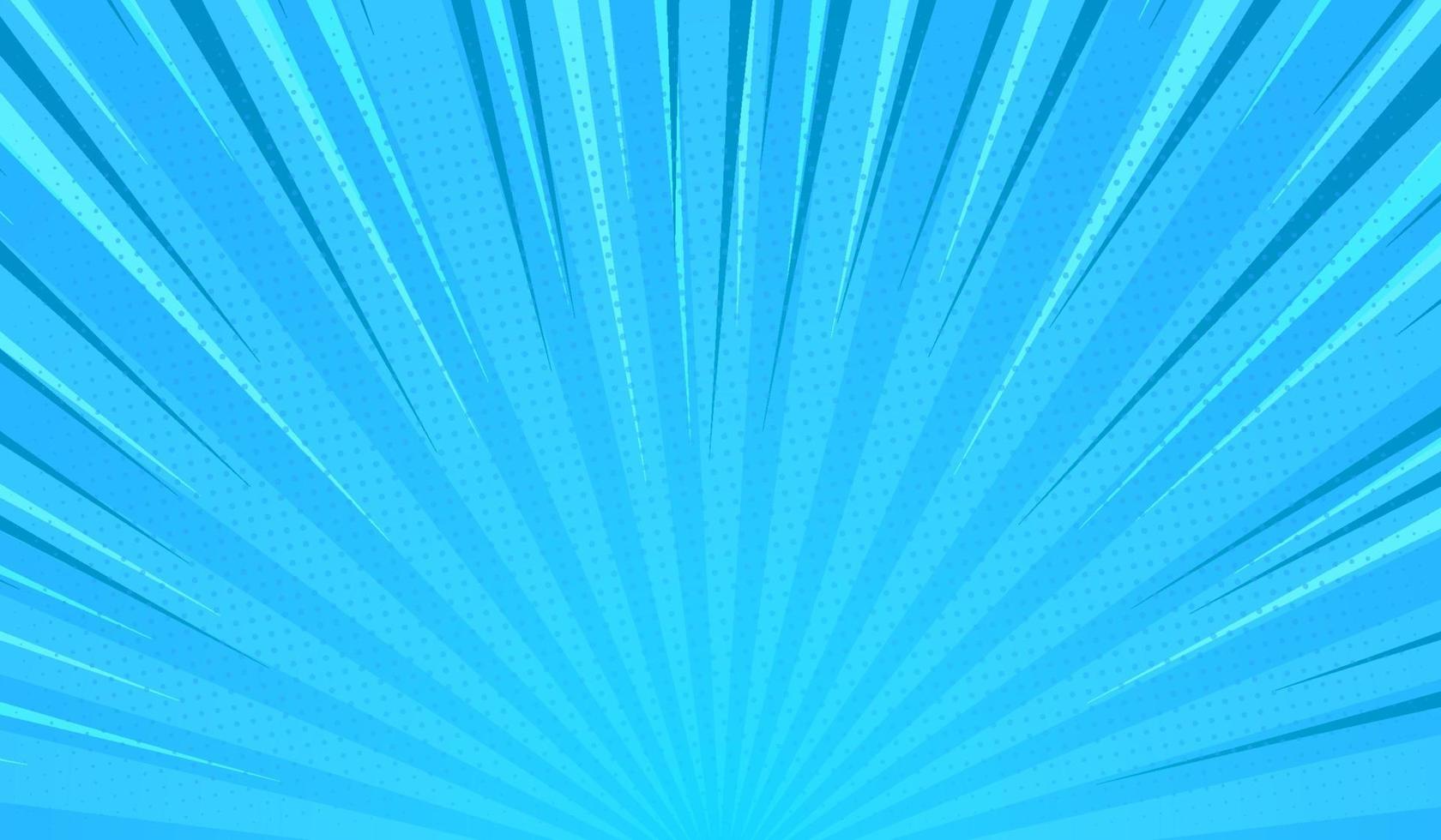 fondo de historieta cómica de semitono azul vector