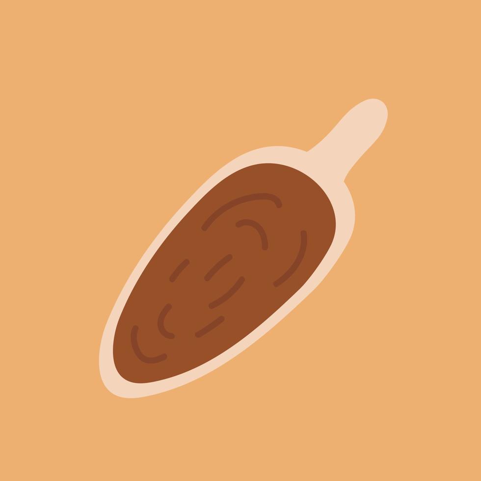 Flat sauce boat vector illustration. Hand drawn gravy boat top view illustration.