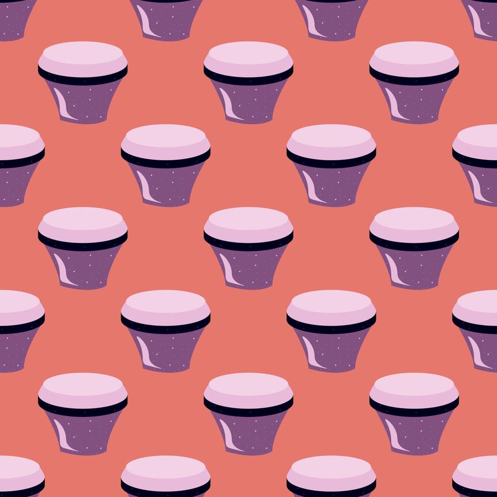 Bongo pattern , illustration, vector on white background