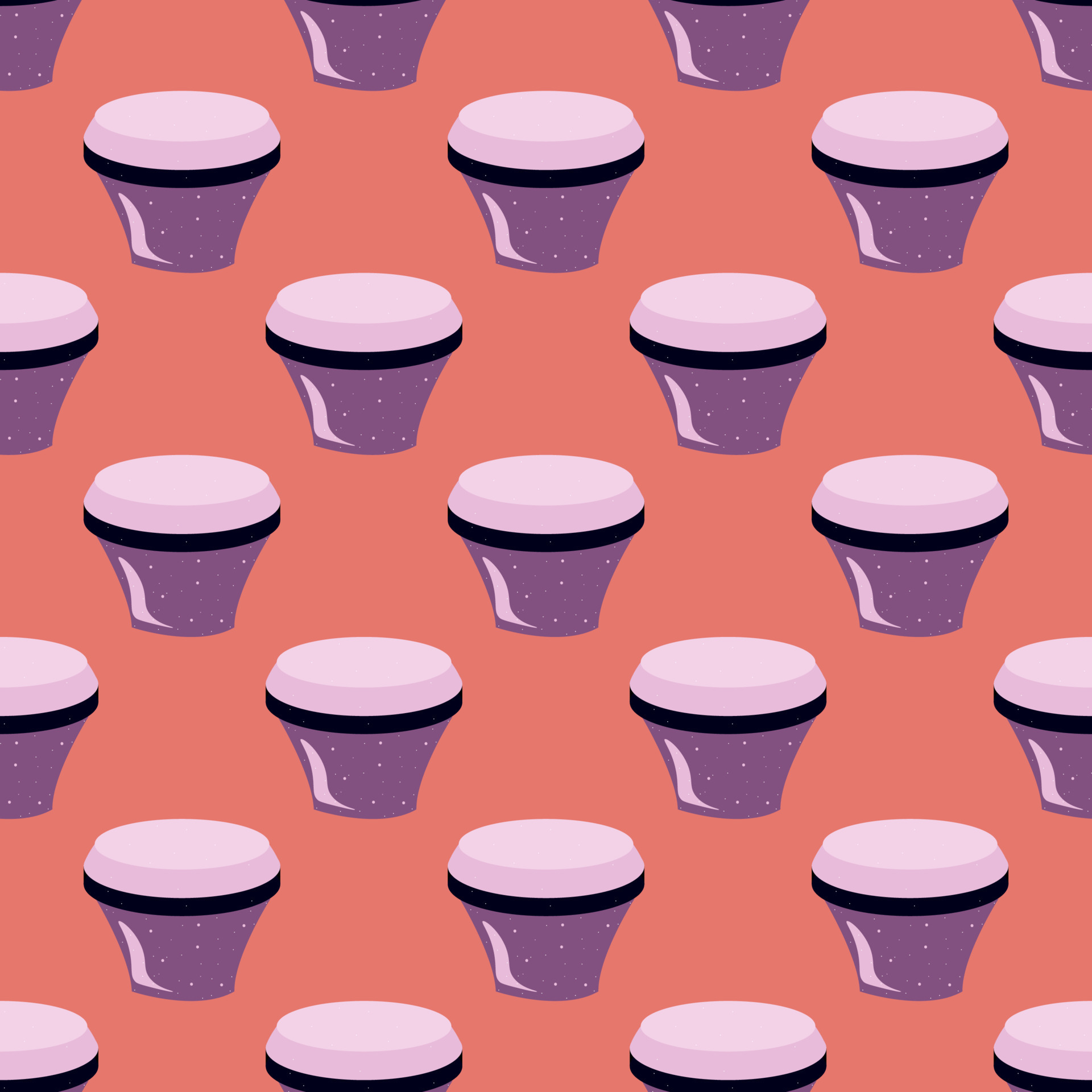 Bongo pattern , illustration, vector on white background 13710268