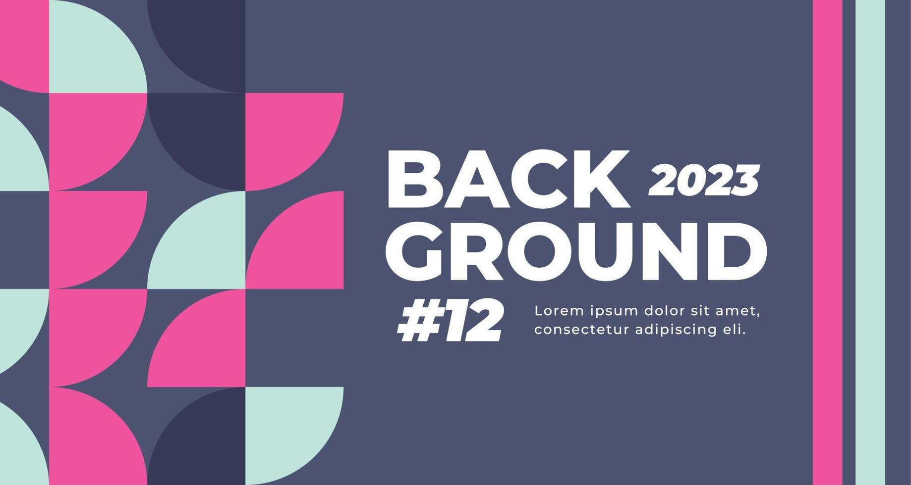 Modern grid banner with geometric shapes, geometry graphics and abstract background vector. Geometry grid pattern banner vivid presentation illustration vector