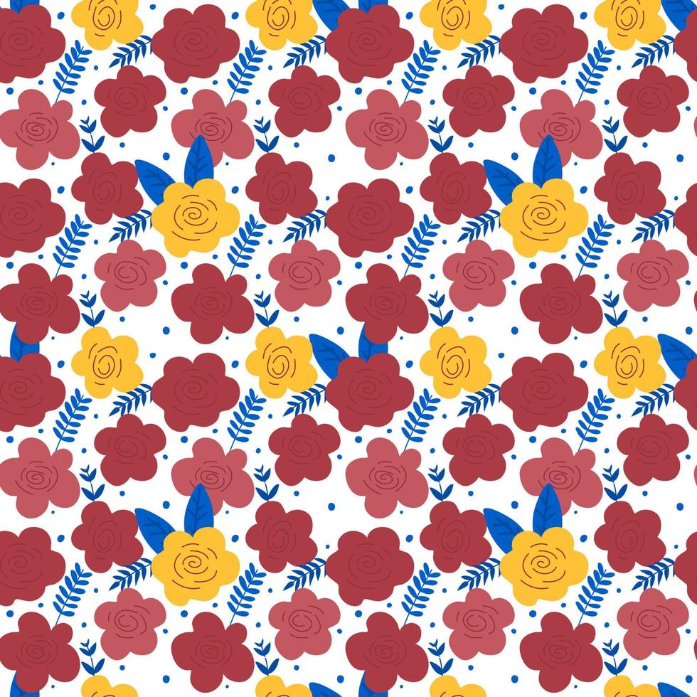 Seamless background with floral patterns. Wrapping paper pattern. Patterns for decoration. vector