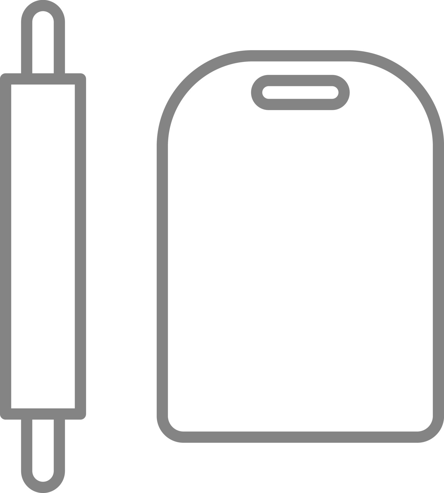 Rolling pin and board, illustration, on a white background. 13710559