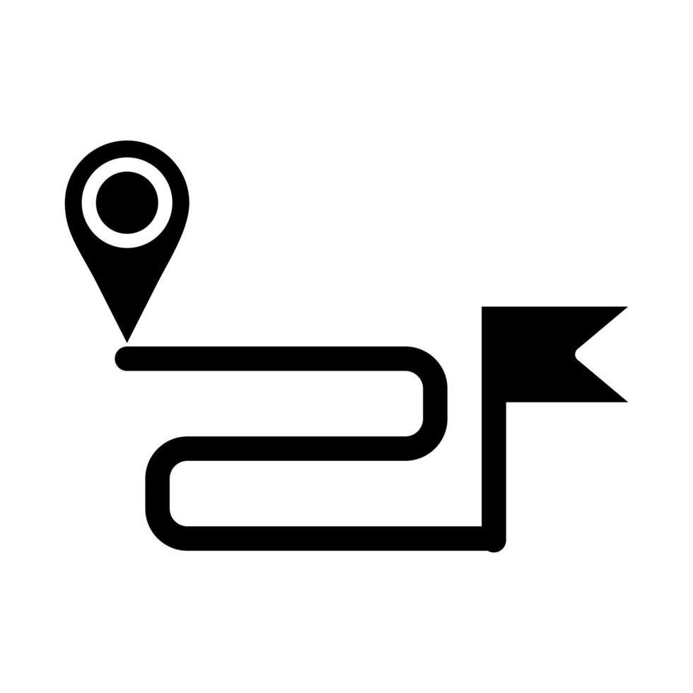Point Destination Icon Style vector