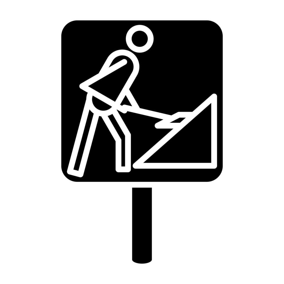 Roadworks Icon Style vector