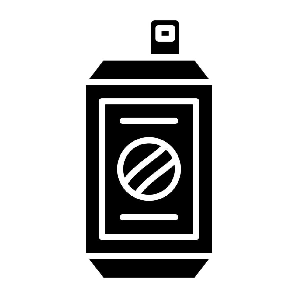 estilo de icono de lata de cola vector