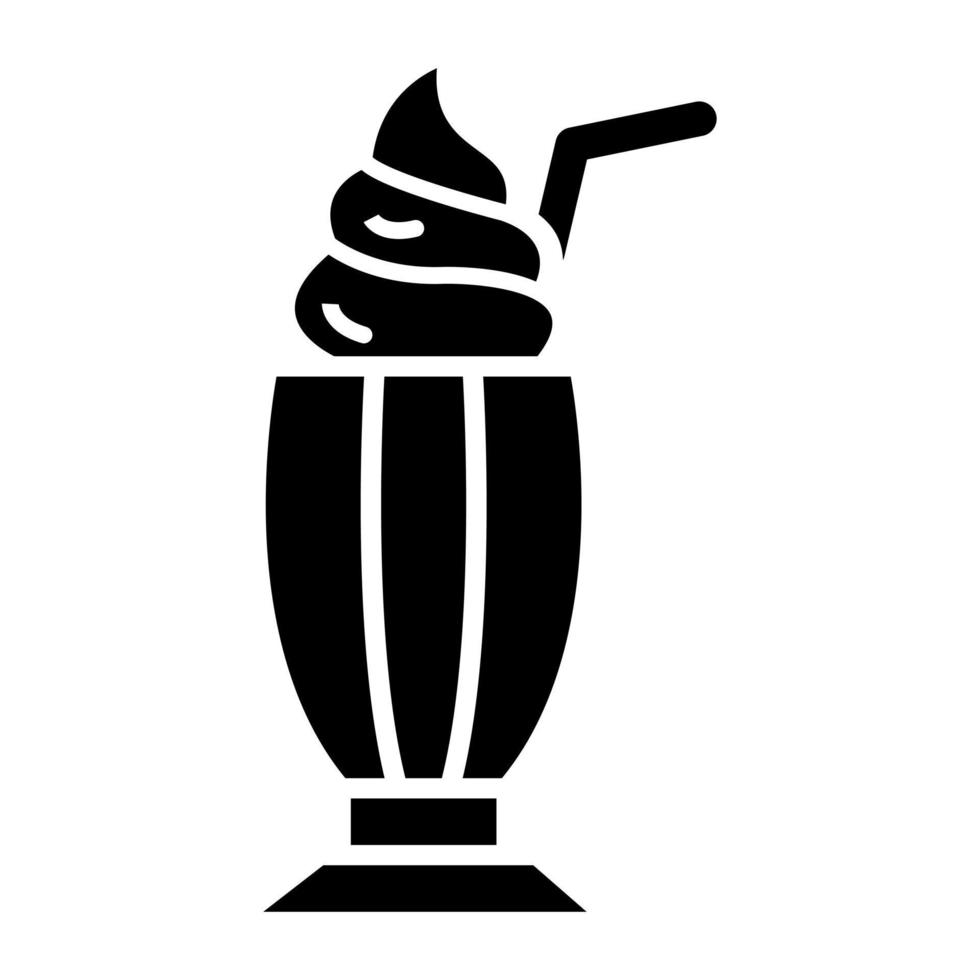 Milkshake Icon Style vector