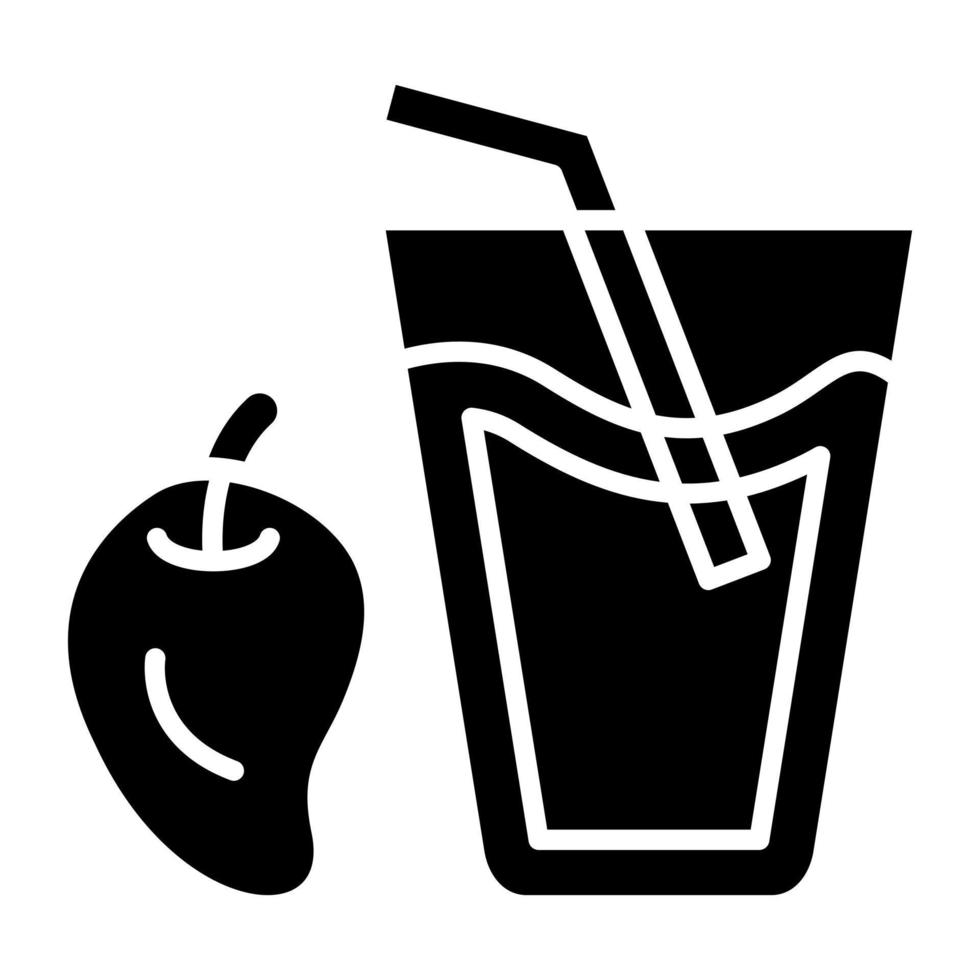 Mango Juice Icon Style vector