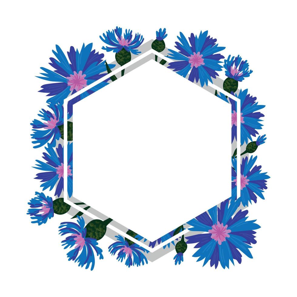 Vector illustration of Floral frame