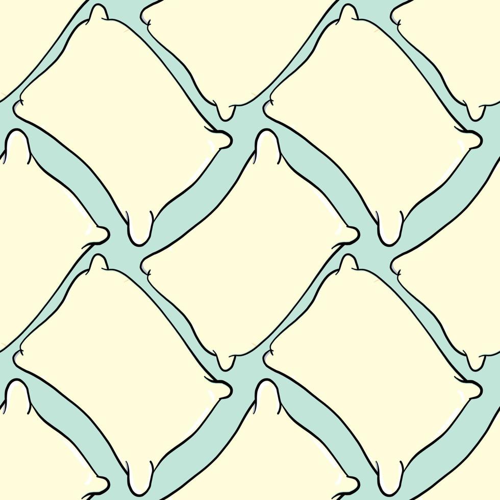 Pillows pattern , illustration, vector on white background