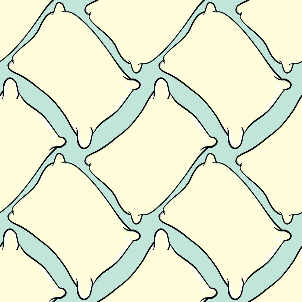 Pillows pattern , illustration, vector on white background