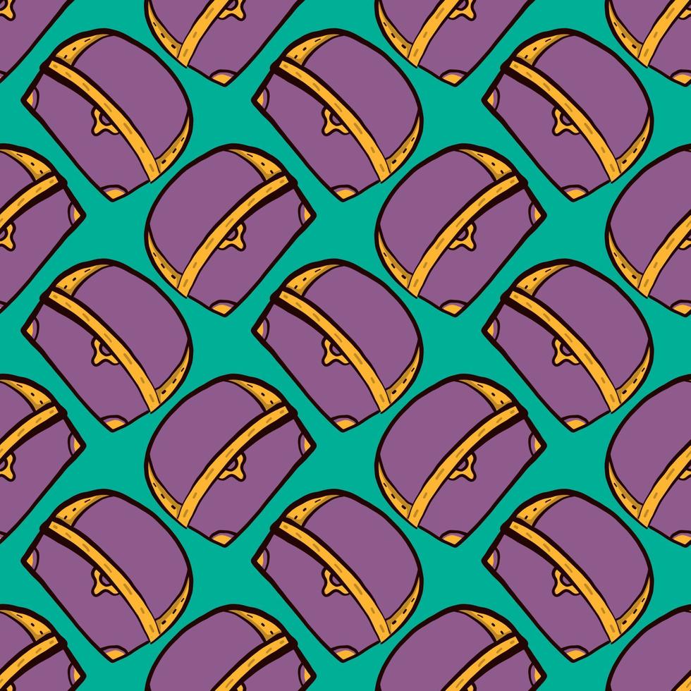 Purple chest pattern , illustration, vector on white background