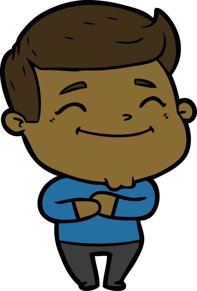 doodle character cartoon man vector
