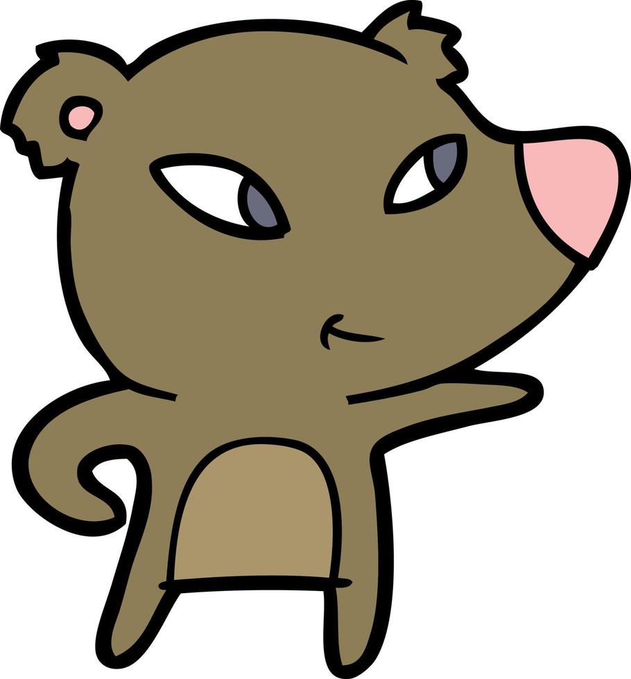 doodle character cartoon bear vector