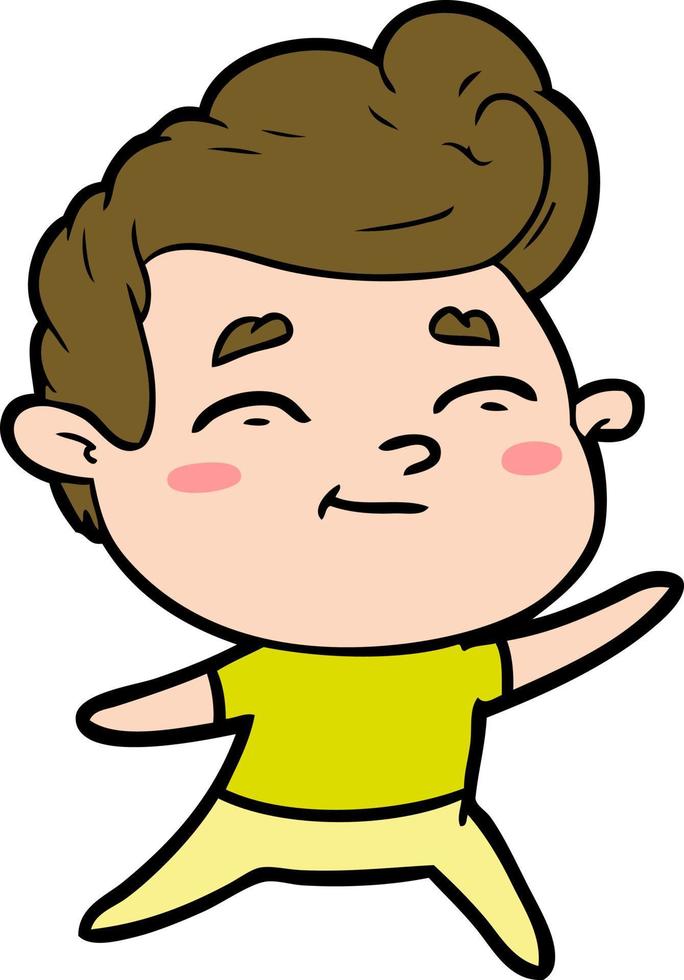 doodle character cartoon boy vector