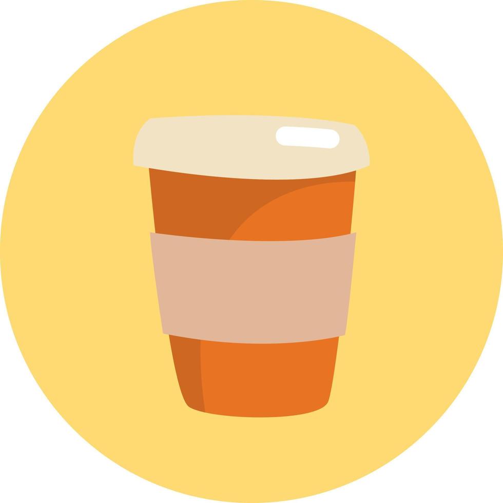 Tea in cup to go, illustration, vector, on a white background. vector