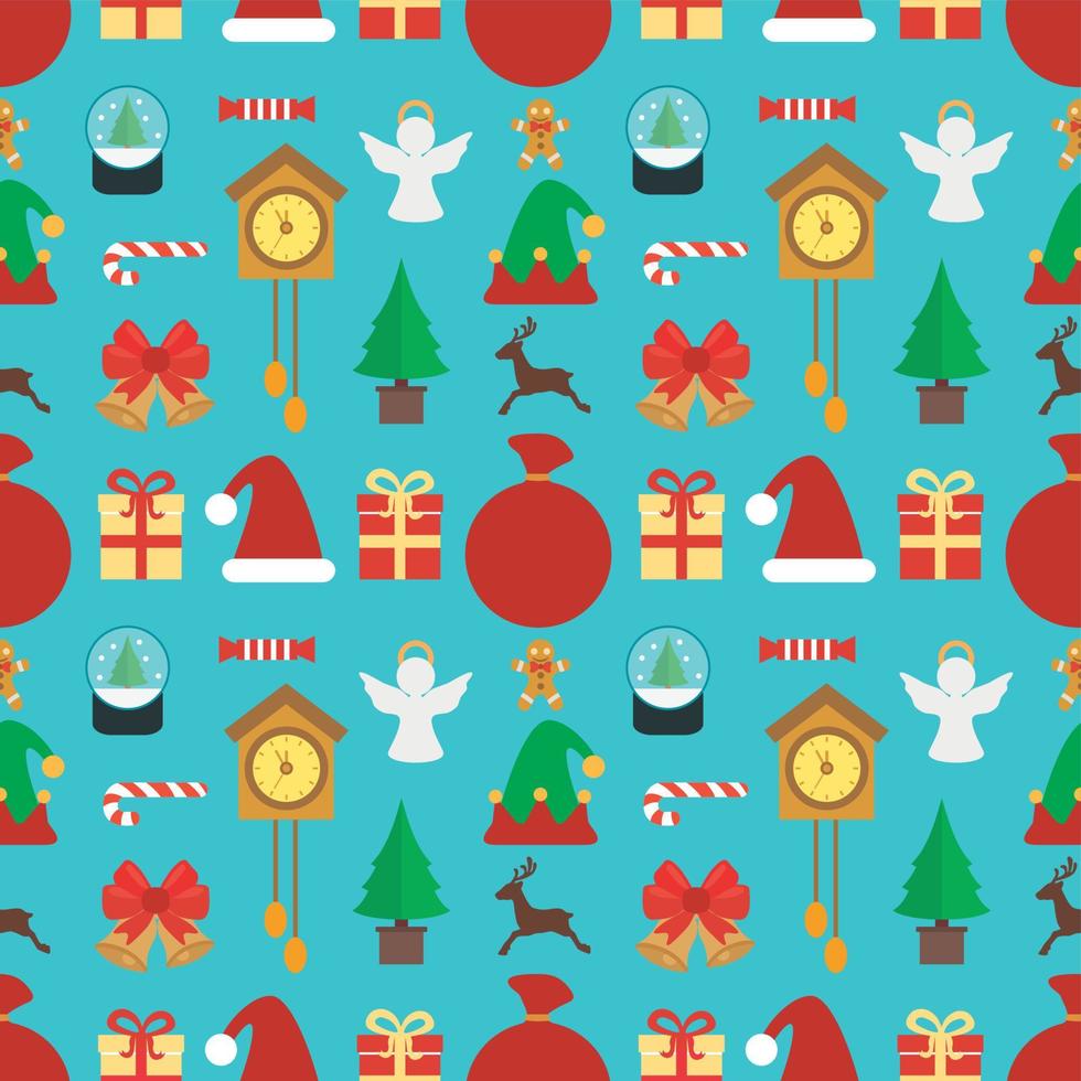 Happy New Year seamless concept modern flat design vector