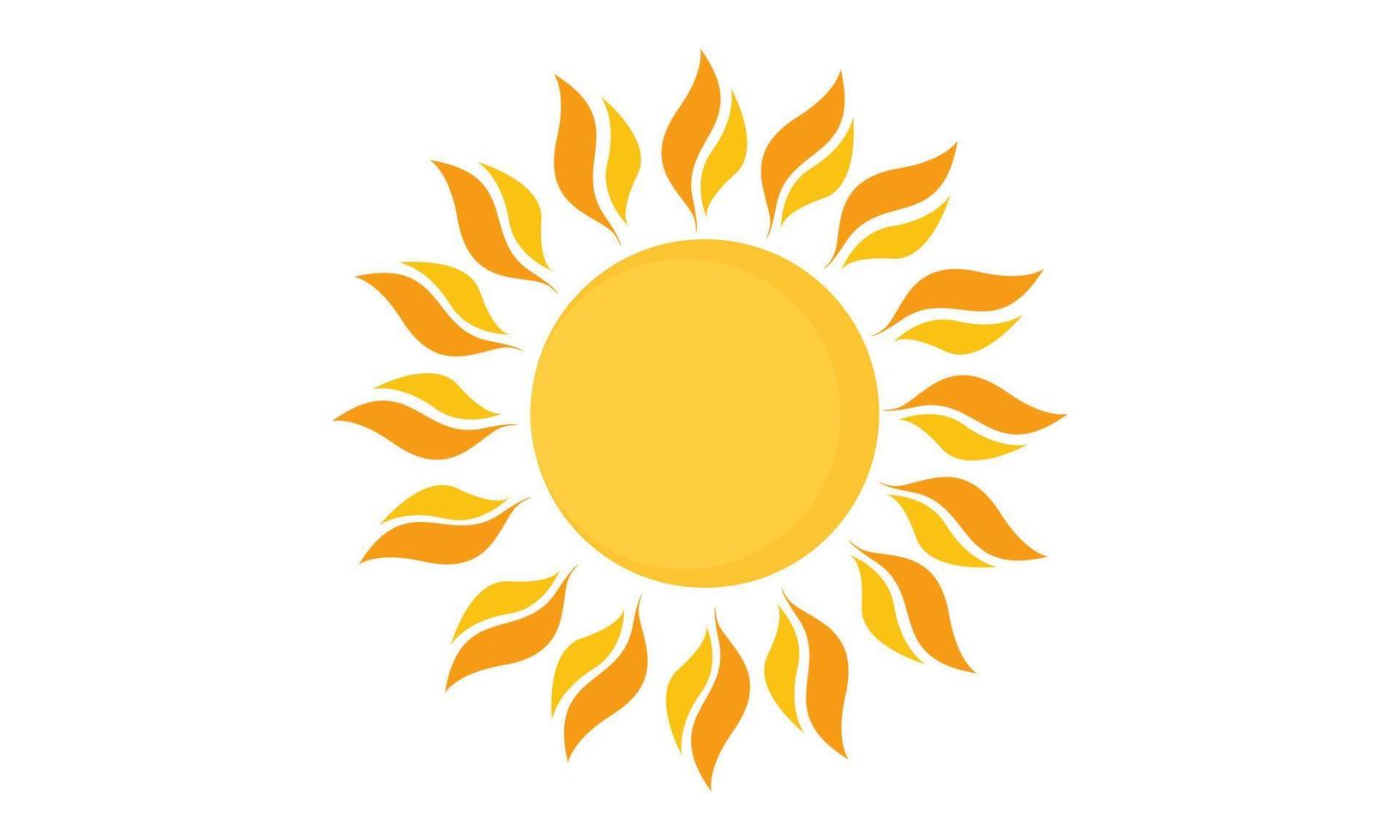 bright sun illustration 2 vector