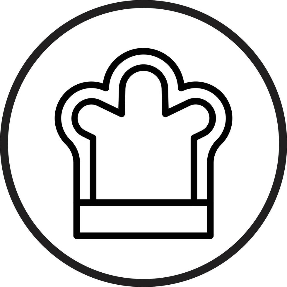 Chef Hat Icon Style vector