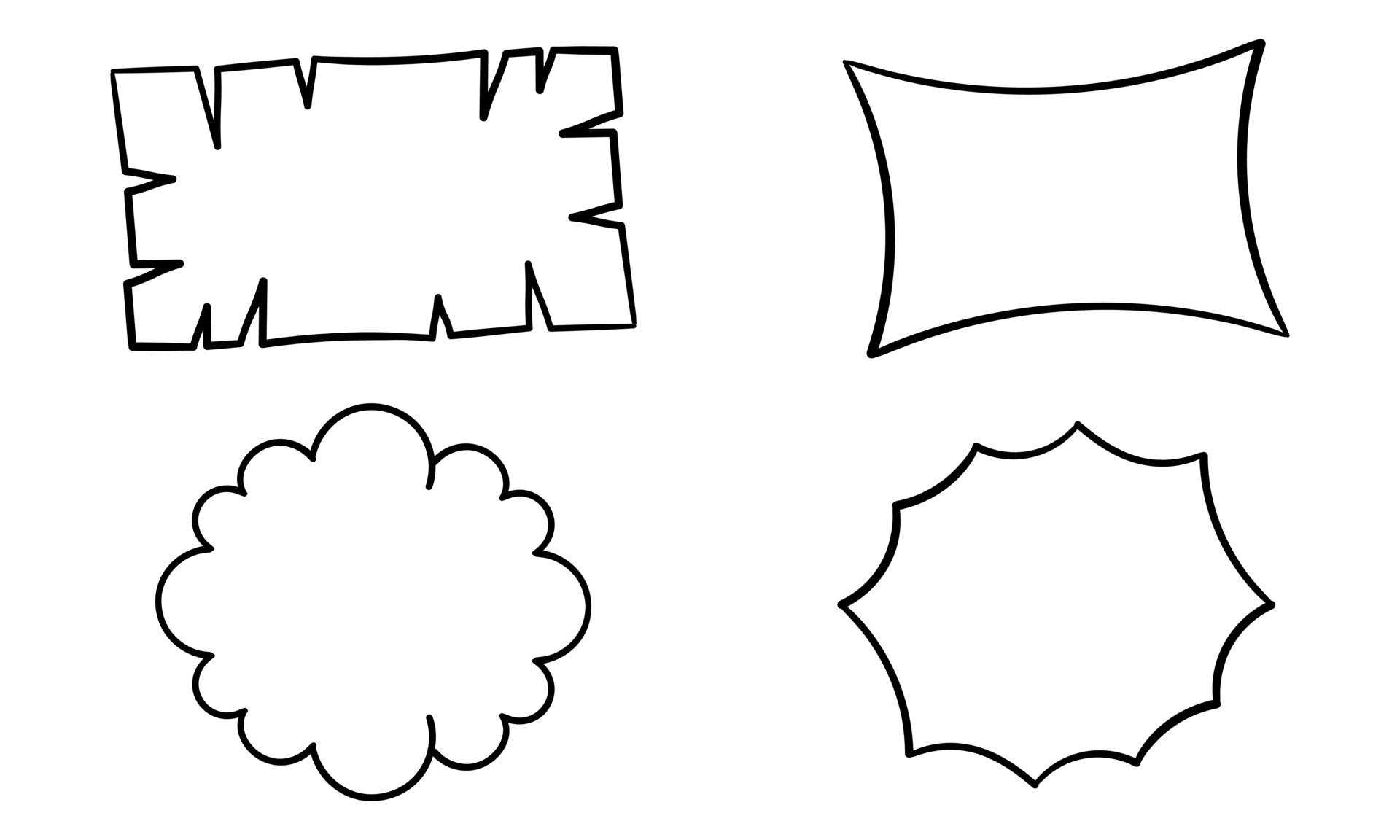 a collection of hand drawn text boxes 13711655 Vector Art at Vecteezy