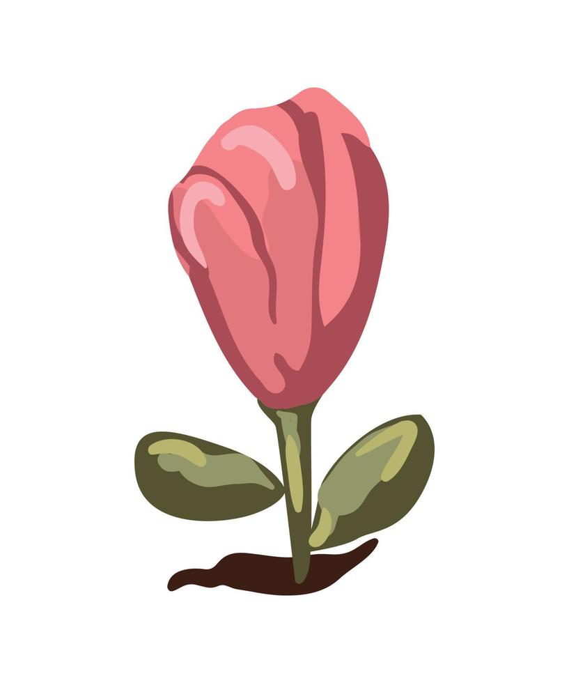 ilustración vectorial de flor vector