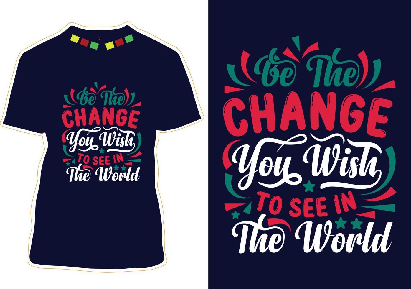 New Year T-shirt Design vector